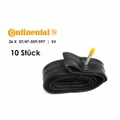 10 Stück 26 Zoll CONTINENTAL Fahrrad Schlauch 37/47-559 Sclaverant Ventil SV