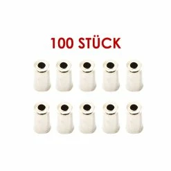 Nicht Angegeben 100 Stück Fahrrad Bremszughüllen Kappen End Hülsen Endkappen Bremszug Kappe NIRO