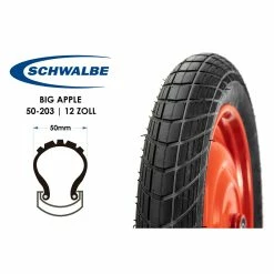 12 Zoll Fahrrad Reifen Schwalbe Big Apple 12x2.00 Active Line 50-203 K-Guard