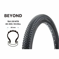 18 Zoll Fahrrad Reifen Beyond Jugendrad 18x1.50 MTB Mountainbike 40-355