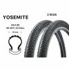 Yosemite 2 Stück 24 Zoll Fahrrad Reifen Set 24x1.90 MTB Mountain Bike Tire 50-507