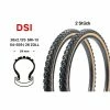 2 Stück 26 Zoll DSI Fahrrad Reifen 54-559 MTB Bike 26x2.125 Old School