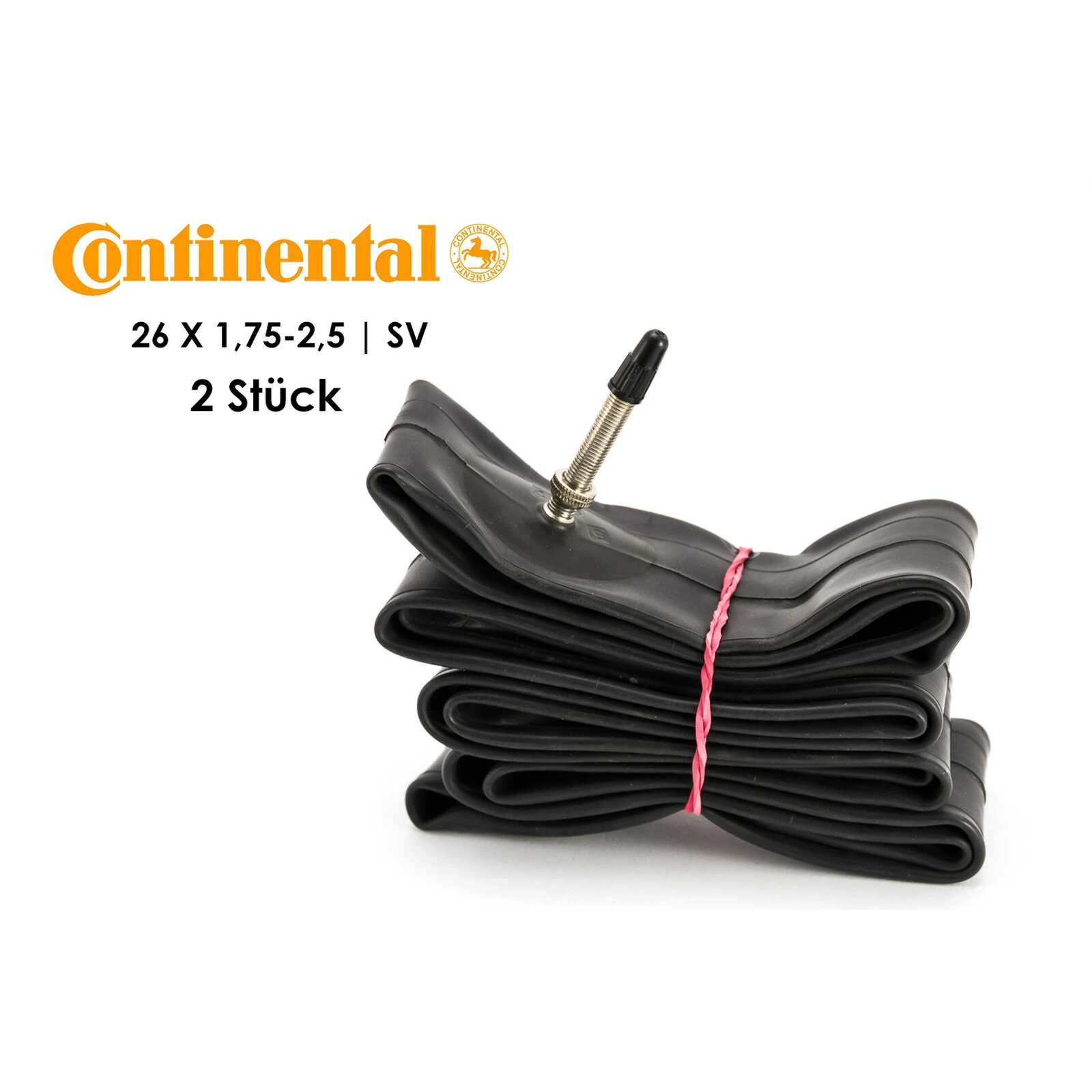 2 Stück 26 Zoll Fahrrad Schlauch Continental MTB 26x1,75/2,5 Tube 47/62-559 Sclaverand Ventil SV 3 2 Stück 26 Zoll Fahrrad Schlauch Continental MTB 26x1,75/2,5 Tube 47/62-559 Sclaverand Ventil SV