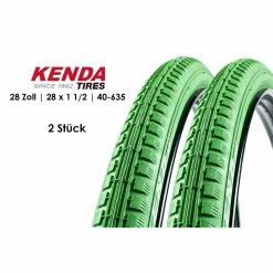 2 Stück 28 Zoll KENDA Fahrrad Reifen 40-635 Holland City 28 X 1 1/2 Grün