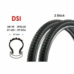 2 Stück 29 Zoll DSI Fahrrad MTB Reifen 29x2.25 Mountain Bike 57-622