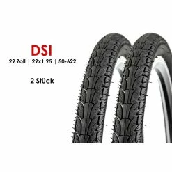 2 Stück 29 Zoll DSI Fahrrad Reifen 50-622 City Touren Bike 29x1.95 Tire Mantel Decke