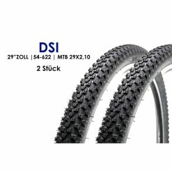2 Stück 29 Zoll Fahrrad Reifen DSI 54-622 MTB 29x2.10 Mantel Decke Tire Schwarz