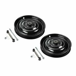 Nicht Angegeben 2 Stück Scheibenräder Laufrad Set 12.5 Zoll Hand Seifen Wagen VEB Klaufix Schwarz