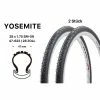 2 Stück YOSEMITE Fahrrad Reifen 28x1.75 City Trekking Bike 47-622 Schwarz
