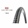 26 Zoll Fahrrad Reifen DSI City Bike 26x1½ Mantel Decke 40-584 Schwarz Gelbe Linie