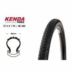 27,5 Zoll KENDA Komfort K841A Fahrrad MTB Reifen 27.5x1.95 Mantel Decke Tire 48-584 Schwarz