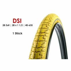 28 Zoll DSI Dutch Perfekt Fahrrad Reifen 40-635 Holland City 28 X 1 1/2 REFLEX Gelb