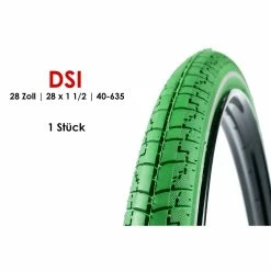 28 Zoll DSI Dutch Perfekt Fahrrad Reifen 40-635 Holland City 28 X 1 1/2 REFLEX Grün