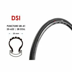 28 Zoll DSI Fahrrad Faltreifen Rennrad Race Tire Puncture Protection 25-622