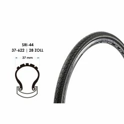 Nicht Angegeben 28 Zoll Fahrrad Reifen Dutch Perfect No Puncture 37-622 SRI-44 Schwarz Reflex