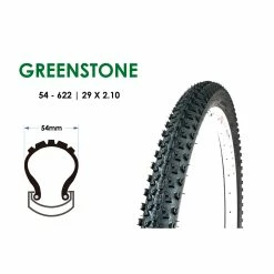 29 Zoll Fahrrad Reifen 54-622 MTB Tire 29x2.10 Mantel Decke Greenstone Schwarz