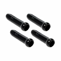4 Stück JAGWIRE Kabel Bowdenzug Endhülsen Cable Crimps Tips 1-1,8mm Alu Schwarz