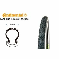 Continental RACE KING 2.0 Fahrrad Reifen 50-584 MTB CC 27.5 X2.0 Performance
