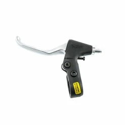 Fahrrad POINT Bremshebel 3-Finger V-Brake Bremsgriff Links Schwarz/silber