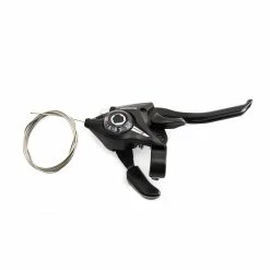 Fahrrad Schalt-Bremshebel SHIMANO Altus Rechts 9-fach ST-EF51-9R Schwarz 4 Finger